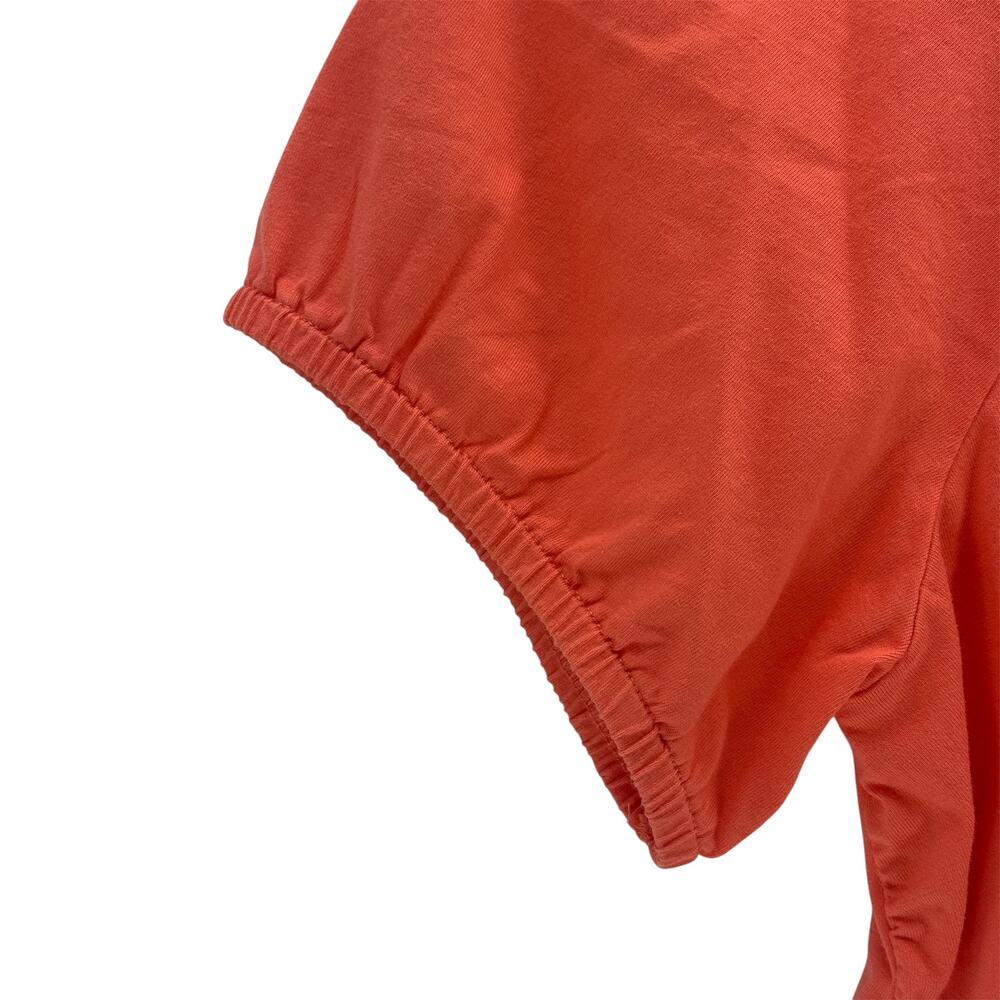 St John Bay Peach Plain Design Cotton Short Sleeve Top Womens 0X Shirt - Picture 3 of 5
